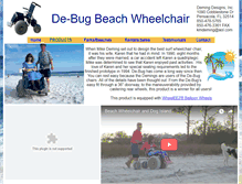 Tablet Screenshot of beachwheelchair.com